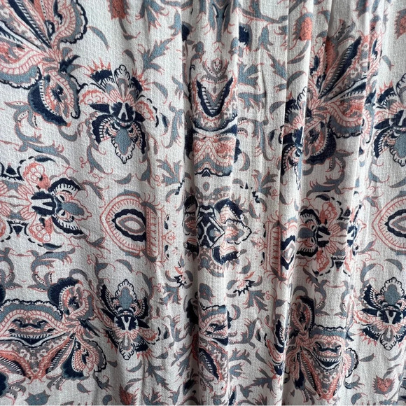 Lucky Brand Half Placket Peasant Boho Top, size Small - Picture 6 of 7